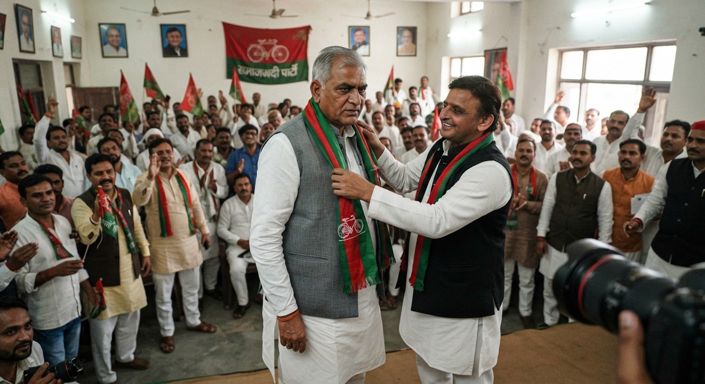 भाजपा को झटका: पूर्व राज्यसभा सांसद राजपाल सैनी ने थामा सपा का दामन