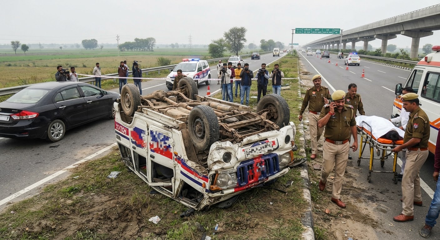 कन्नौज: पूर्व भाजपा सांसद सुब्रत पाठक के एस्कॉर्ट वाहन का हादसा, हेड कांस्टेबल की मौत