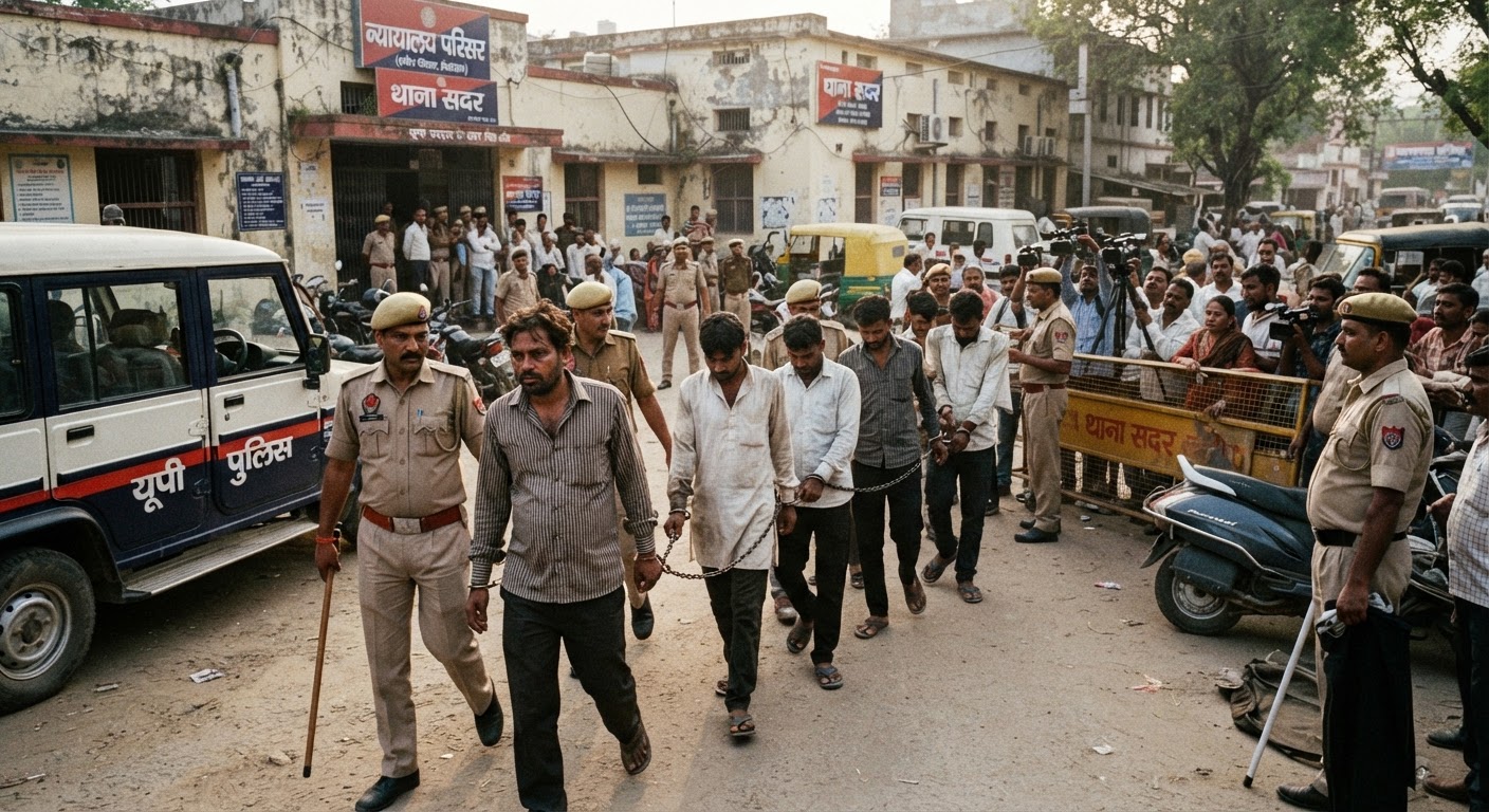 पीलीभीत ट्रिपल मर्डर: मुख्य आरोपी कौशल गुप्ता समेत 8 गिरफ्तार, रामलीला कमेटी के विवाद में हुआ था खूनी संघर्ष