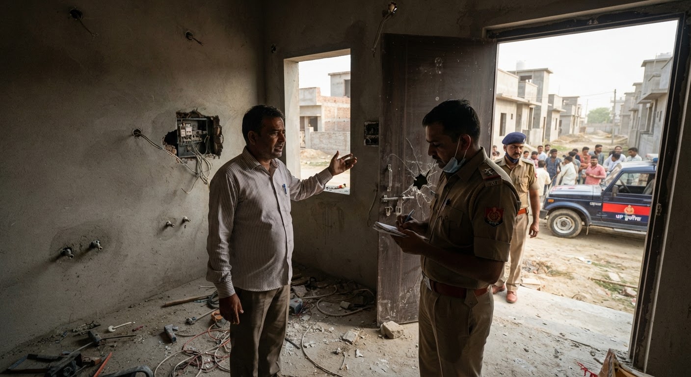 लखनऊ के मोहनलालगंज में चोरों का तांडव, नए मकान के ताले तोड़ लाखों का सामान पार