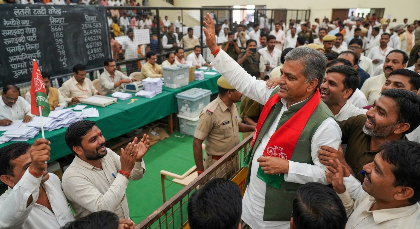 वाराणसी एमएलसी चुनाव: सपा उम्मीदवार आशुतोष सिन्हा ने भाजपा को पछाड़ा, बड़ी बढ़त बरकरार