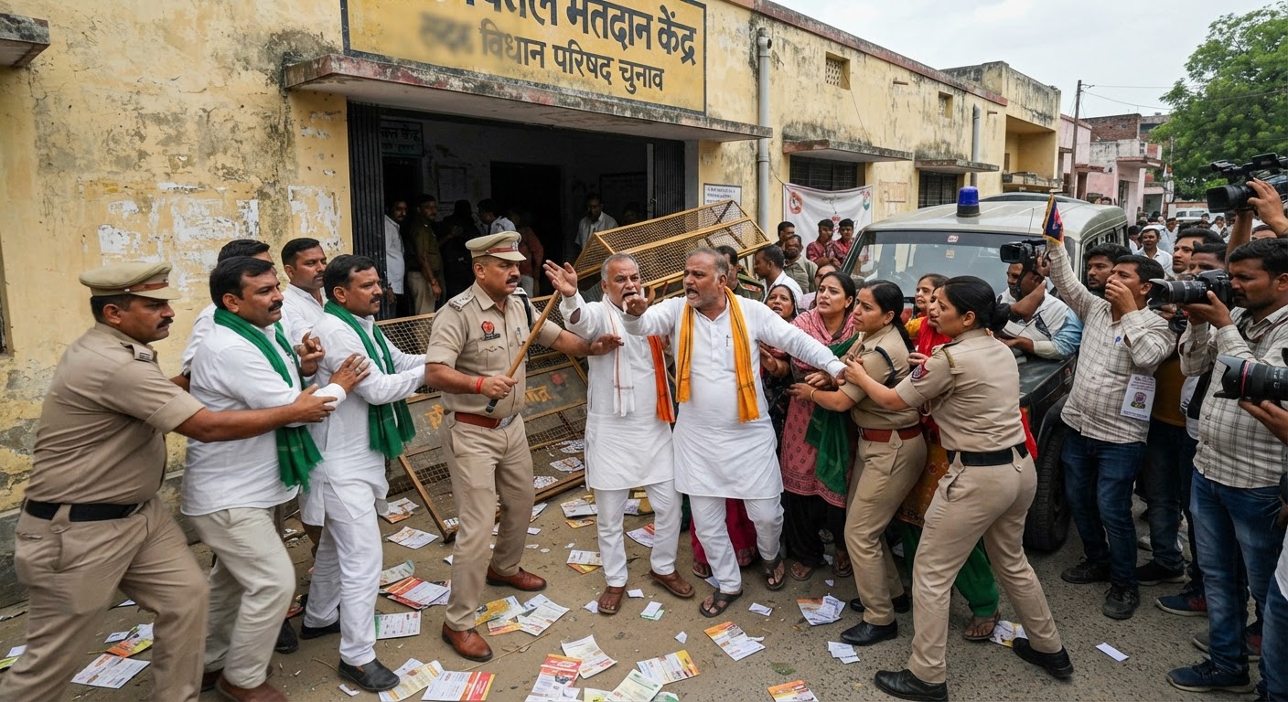 आगरा MLC चुनाव: बूथ कैप्चरिंग के आरोपों से बवाल, सपा उम्मीदवार हुए भावुक