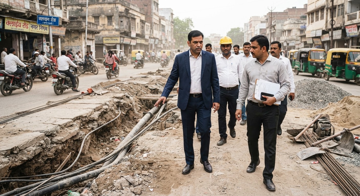 प्रयागराज: सीएम ग्रिड प्रोजेक्ट की सुस्त रफ्तार पर भड़के कमिश्नर, इंजीनियरों को लगाई फटकार