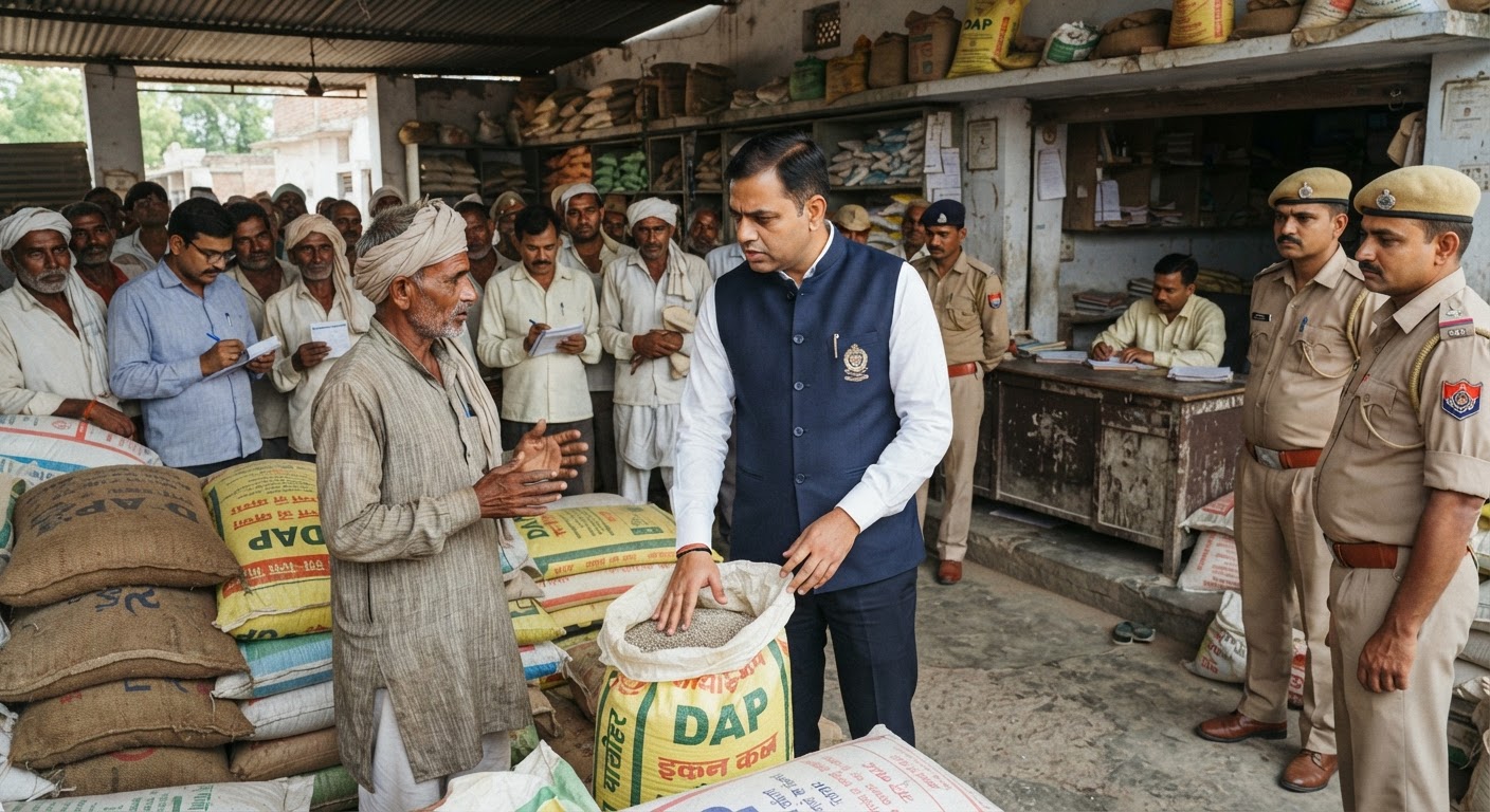 जलाउन: डीएपी खाद वितरण को लेकर डीएम ने किया केंद्रों का औचक निरीक्षण, किसानों को दिया भरोसा