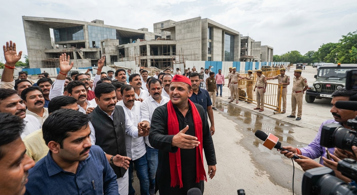 अखिलेश यादव का सीएम योगी पर तंज: बोले- पहले अपने टिकट की सुरक्षा सुनिश्चित करें