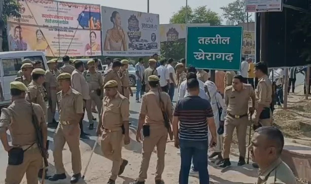 आगरा शिक्षक निर्वाचन पुनर्मतदान: पुलिस ने भाजपा उम्मीदवार के समर्थकों को खदेड़ा