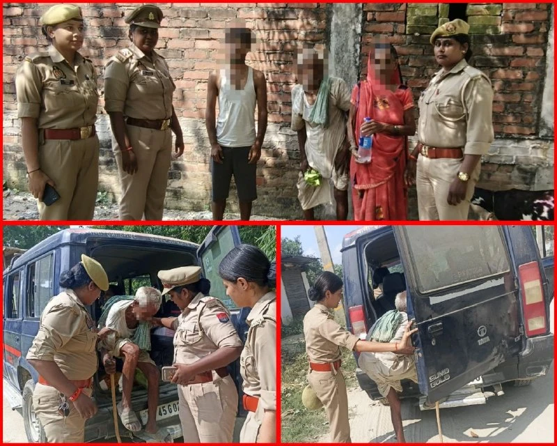 अंबेडकर नगर: बेसहारा बुजुर्ग के लिए मसीहा बनी पुलिस, सुरक्षित पहुंचाया घर