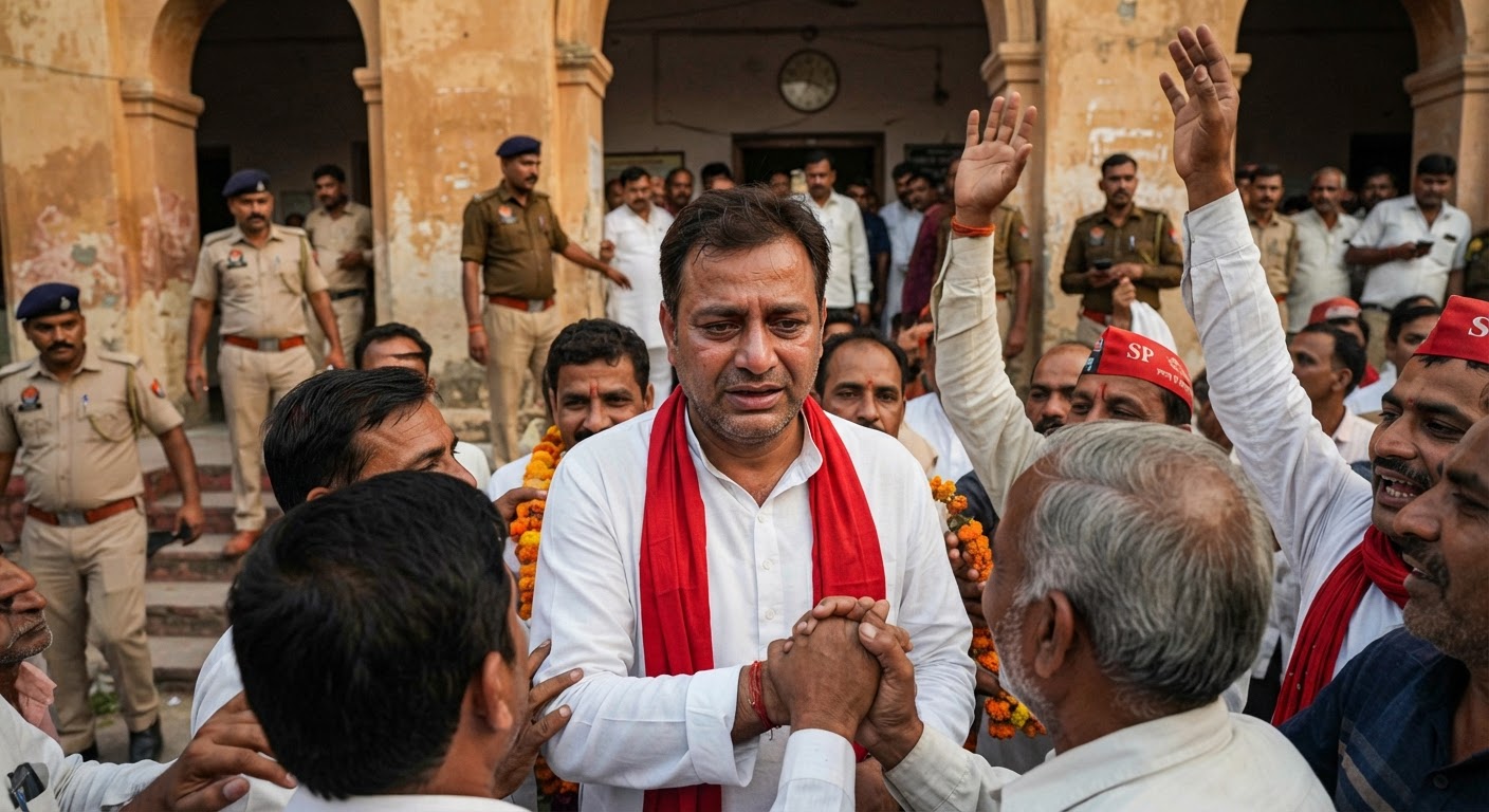 आगरा शिक्षक निर्वाचन क्षेत्र चुनाव: जीत के बाद सपा एमएलसी आकाश अग्रवाल ने प्रशासन पर लगाया दुरुपयोग का आरोप