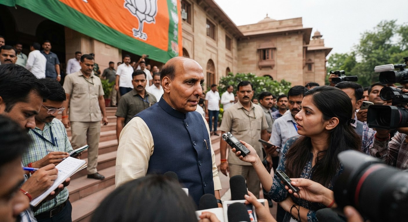 मुलायम सिंह यादव के पद्म विभूषण पर सवाल, राजनाथ सिंह ने दिया संक्षिप्त जवाब
