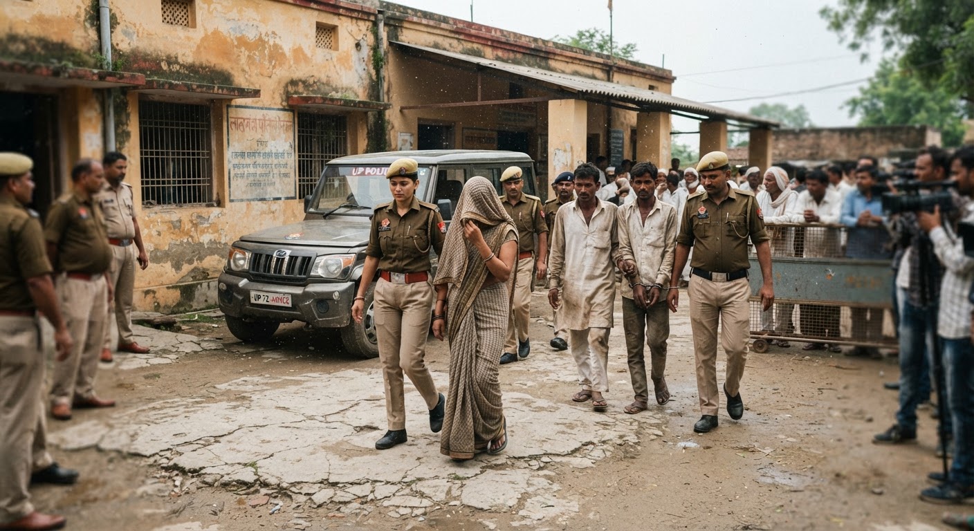 प्रतापगढ़: अवैध संबंधों के लिए पत्नी ने रची पति की हत्या की साजिश, प्रेमी समेत 4 गिरफ्तार