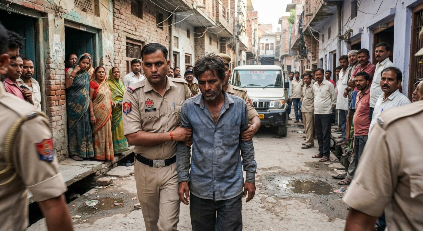 मऊ: अपनी मौत का नाटक कर फरार हुआ हत्यारा गिरफ्तार, बकरी को जलाकर रचा था मौत का खेल