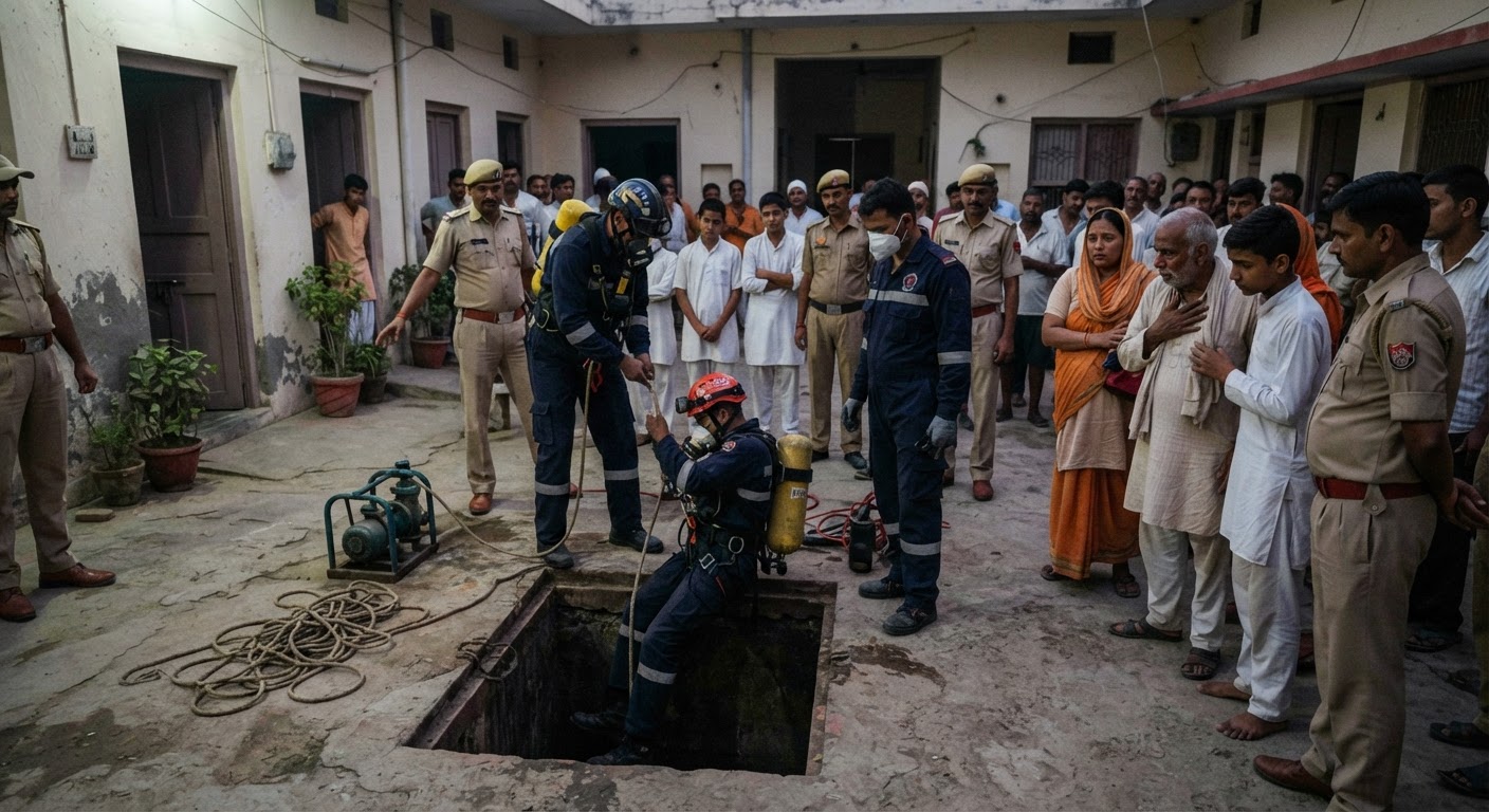 वृंदावन: पानी की टंकी साफ करने उतरे 5 छात्र, जहरीली गैस ने ली 4 की जान