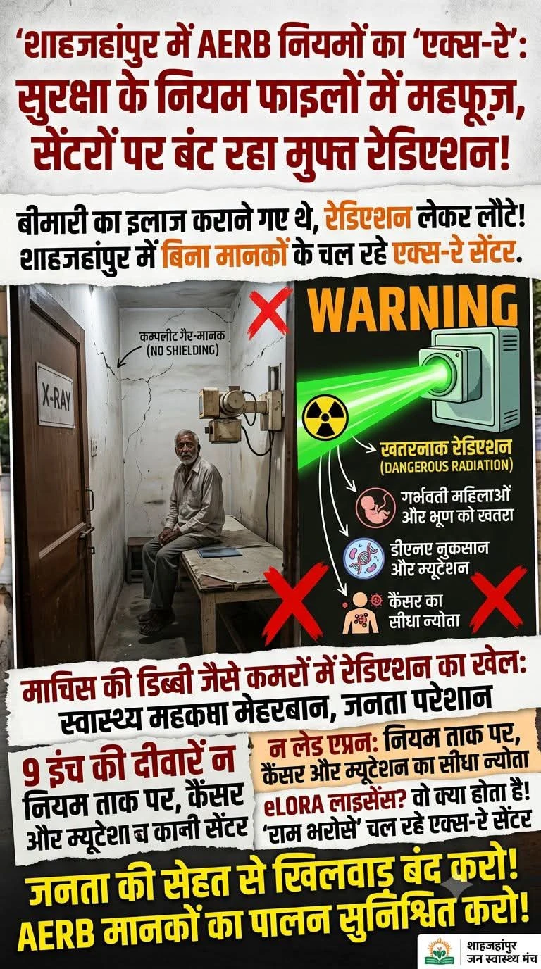 शाहजहाँपुर: अवैध एक्स-रे सेंटरों में सुरक्षा नियमों की धज्जियां, रेडिएशन बना 'साइलेंट पॉइजन'