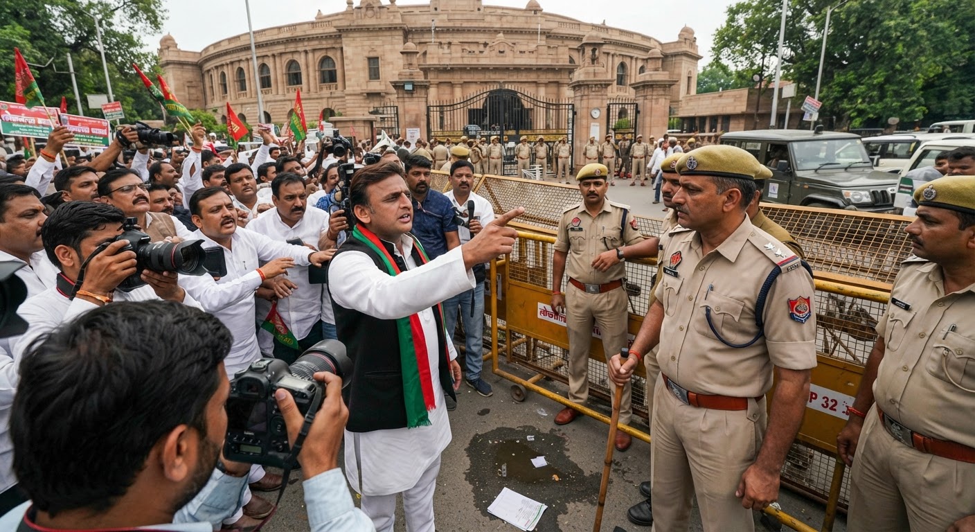 वोटर लिस्ट में गड़बड़ी का आरोप: अखिलेश यादव ने चुनाव आयोग को बताया BJP का मोहरा
