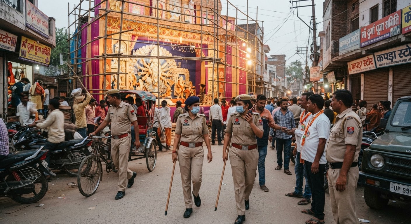बाराबंकी: 1400 दुर्गा पूजा पंडालों की सुरक्षा के लिए पुलिस अलर्ट, तैनात होंगे एंटी-रोमियो स्क्वाड