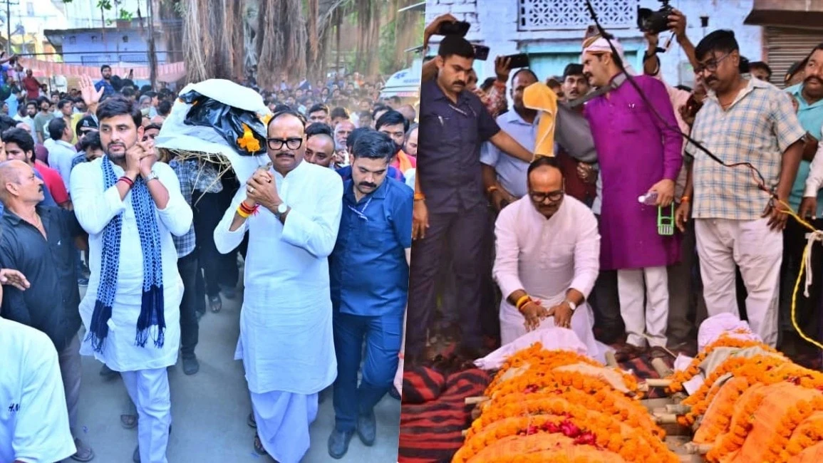 लखनऊ ट्रिपल मर्डर: मुख्य आरोपी के घर पर चला बुलडोजर, डिप्टी सीएम ने उठाई अर्थी