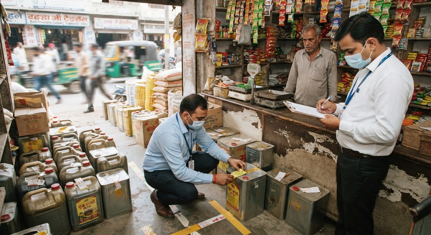 रायबरेली: खाद्य सुरक्षा विभाग का बड़ा एक्शन, लालगंज में 463 लीटर तेल जब्त