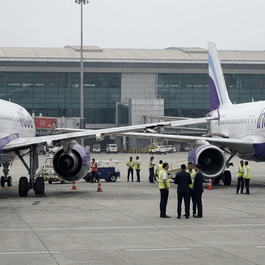 Delhi Airport पर दो विमान आपस में टकराए, Akasa Air की फ्लाइट हैदराबाद जाने से पहले वापस लौटी