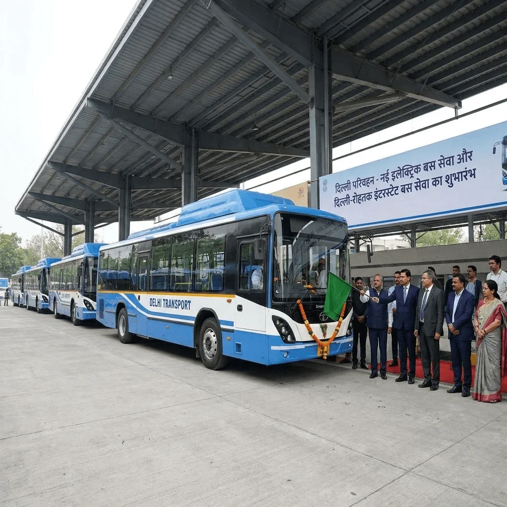 Delhi को मिलेगी नई EV बसें और दिल्ली-रोहतक इंटरस्टेट बस सेवा, आज होगा शुभारंभ