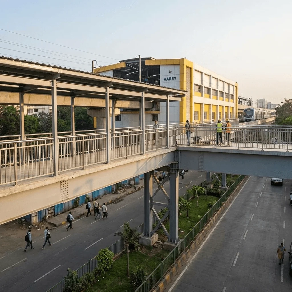 Mumbai में Aarey Metro स्टेशन का एक्सेस ब्रिज जल्द होगा शुरू, BJP MLA ने MMRDA से की मांग